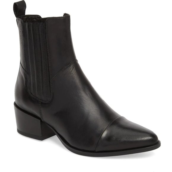 Vagabond Shoes - Vagabond Shoemakers Black Marja Cap Toe Bootie Boots Size 9
